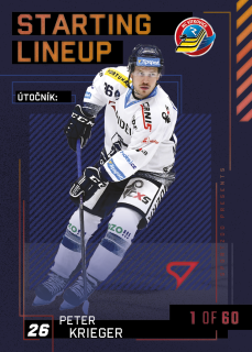 Krieger Peter Starting Lineup 1of60 Tipsport extraliga 23/24 #23