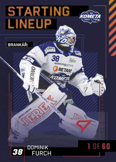 Furch Dominik Starting Lineup 1of60 Tipsport extraliga 23/24 #37