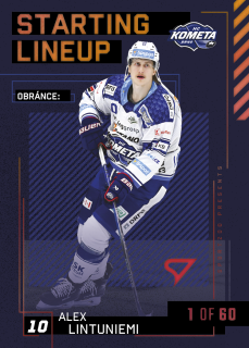 Lintuniemi Alex Starting Lineup 1of60 Tipsport extraliga 23/24 #38