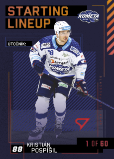 Pospíšil Kristián Starting Lineup 1of60 Tipsport extraliga 23/24 #42