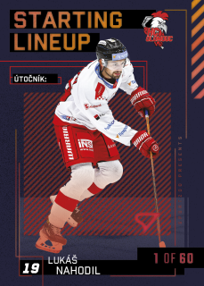 Nahodil Lukáš Starting Lineup 1of60 Tipsport extraliga 23/24 #47