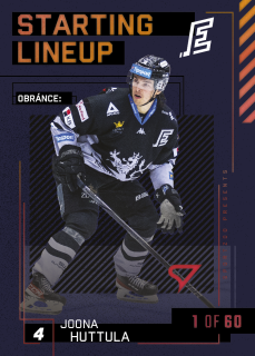 Huttula Joona Starting Lineup 1of60 Tipsport extraliga 23/24 #50