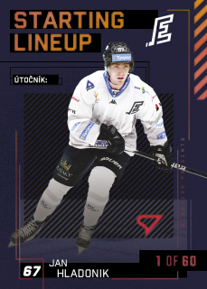 Hladoník Jan Starting Lineup 1of60 Tipsport extraliga 23/24 #54