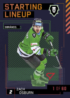 Osburn Zach Starting Lineup 1of60 Tipsport extraliga 23/24 #56