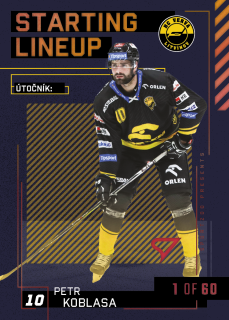 Koblasa Petr Starting Lineup 1of60 Tipsport extraliga 23/24 #65