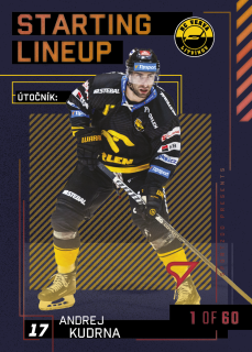 Kudrna Andrej Starting Lineup 1of60 Tipsport extraliga 23/24 #66