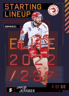 Jeřábek Jakub Starting Lineup 1of60 Tipsport extraliga 23/24 #87