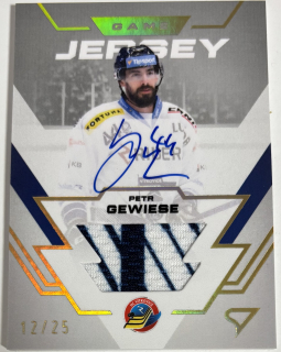 Game Jersey Auto Gewiese Petr 12/25 Tipsport Extraliga 23/24