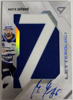 Letterology Zaťovič Martin Z 7/9 Tipsport Extraliga 23/24