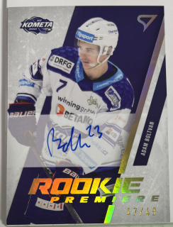 Boltvan Adam Rookie Premiere Signature 47/49 Tipsport extraliga 23/24 