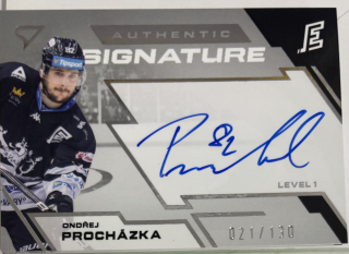 Procházka Ondřej Authentic Signature 21/130 Tipsport extraliga 23/24