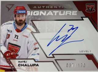 Chalupa Matěj Authentic Signature 87/130 Tipsport extraliga 23/24