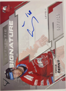 Černý Tomáš Authentic Signature 27/130 Tipsport extraliga 23/24