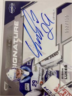 Lukeš Štěpán Authentic Signature 92/130 Tipsport extraliga 23/24