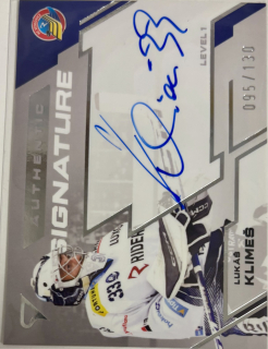 Klimeš Lukáš Authentic Signature 95/130 Tipsport extraliga 23/24