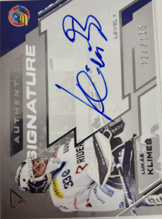 Klimeš Lukáš Authentic Signature 124/130 Tipsport extraliga 23/24