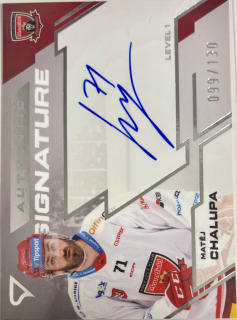 Chalupa Matěj Authentic Signature 99/130 Tipsport extraliga 23/24
