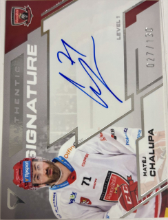 Chalupa Matěj Authentic Signature 27/130 Tipsport extraliga 23/24
