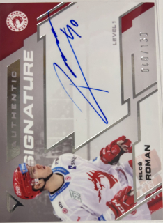 Roman Miloš Authentic Signature 40/130 Tipsport extraliga 23/24