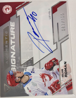 Roman Miloš Authentic Signature 83/130 Tipsport extraliga 23/24