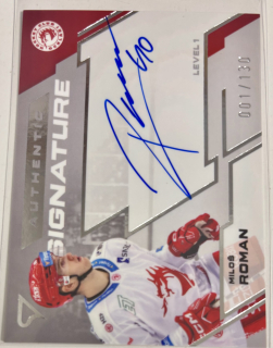 Roman Miloš Authentic Signature 1/130 Tipsport extraliga 23/24
