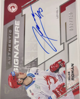 Roman Miloš Authentic Signature 92/130 Tipsport extraliga 23/24