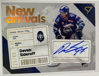 Sideroff Deven New Arrival signature 25/65 Tipsport extraliga 23/24