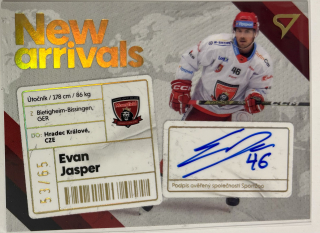 Jasper Evan New Arrival signature 53/65 Tipsport extraliga 23/24