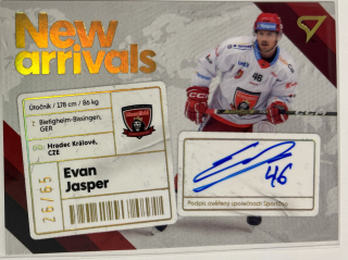 Jasper Evan New Arrival signature 26/65 Tipsport extraliga 23/24