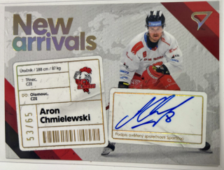 Chmielewski Aaron New Arrival signature 53/65 Tipsport extraliga 23/24