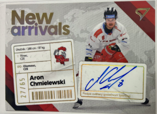 Chmielewski Aaron New Arrival signature 27/65 Tipsport extraliga 23/24
