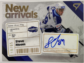 Moses Steve New Arrival signature 18/65 Tipsport extraliga 23/24