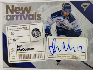 Mccoshen Ian New Arrival signature 36/65 Tipsport extraliga 23/24