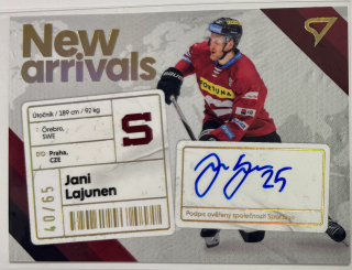 Lajunen Jani New Arrival signature 40/65 Tipsport extraliga 23/24
