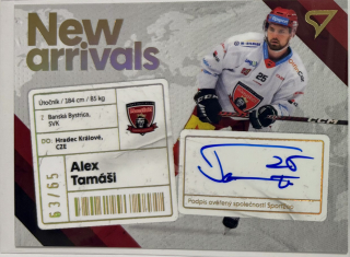 Tamáši Alex New Arrival signature 63/65 Tipsport extraliga 23/24