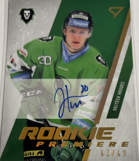 Hradec Vojtěch Rookie Premiere Signature 42/49 Tipsport extraliga 23/24 