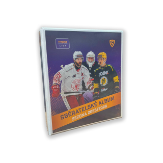 Sběratelské album Maxa liga 2025/2026 hřeben 70mm + 20 fólií