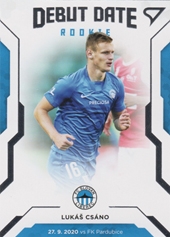 Csáno Lukáš Debut date rookie 20-21 Fortuna Liga #8