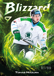 Mazura Tomáš Blizzard Forest Green 83/99 Tipsport extraliga 25/26 #22