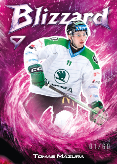 Mazura Tomáš Blizzard Coral Pink 17/60 Tipsport extraliga 25/26 #22