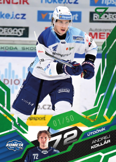 Kollár Andrej Emerald Green 04/50 Tipsport extraliga 25/26 #12