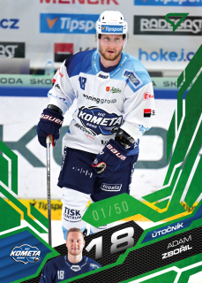 Zbořil Adam Emerald Green 21/50 Tipsport extraliga 25/26 #16