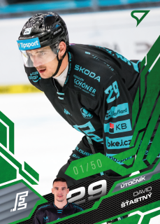 Šťastný David Emerald Green 30/50 Tipsport extraliga 25/26 #90