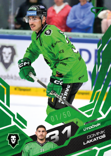 Lakatoš Dominik Emerald Green 21/50 Tipsport extraliga 25/26 #119