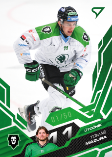 Mazura Tomáš Emerald Green 08/50 Tipsport extraliga 25/26 #121