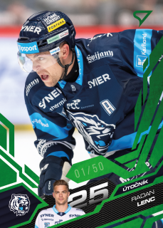 Lenc Radan Emerald Green 22/50 Tipsport extraliga 25/26 #189