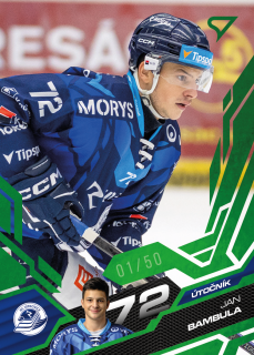 Bambula Jan Emerald Green 17/50 Tipsport extraliga 25/26 #207