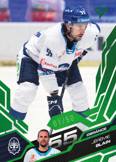 Blain Jérémie Emerald Green 04/50 Tipsport extraliga 25/26 #219