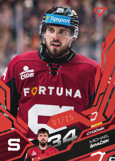 Špaček Michael Ruby Red 7/25 Tipsport extraliga 25/26 #54