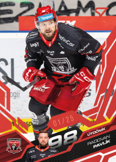 Pavlík Radovan Ruby Red 18/25 Tipsport extraliga 25/26 #68